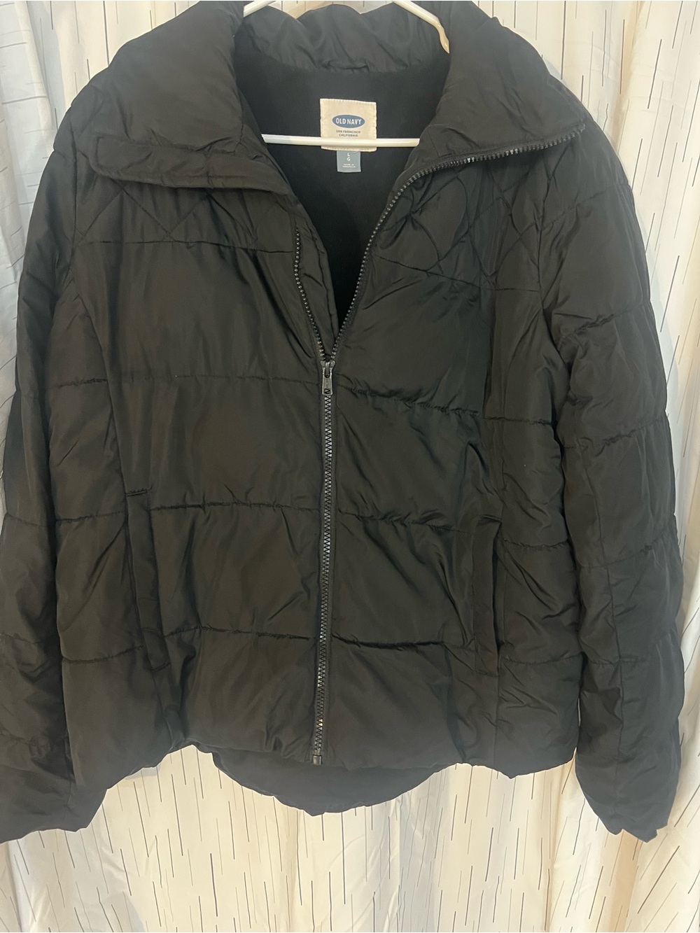 Old Navy Black Quilted Lightweight Puffer Jacket